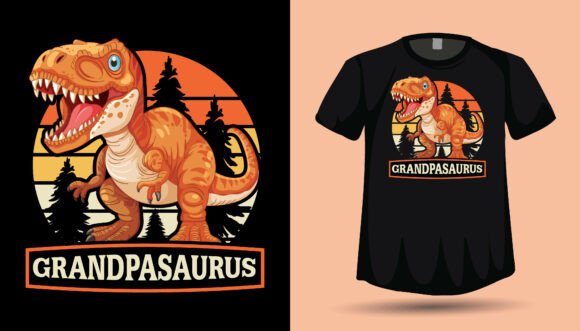 Dinosaur T Rex Tshirt Design Graphics