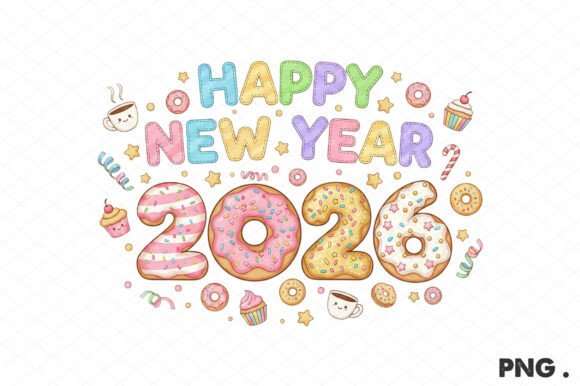 Funny Happy New Year 2026 Png