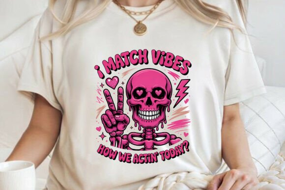 Funny Skeleton Love Valentine Vibe PNG