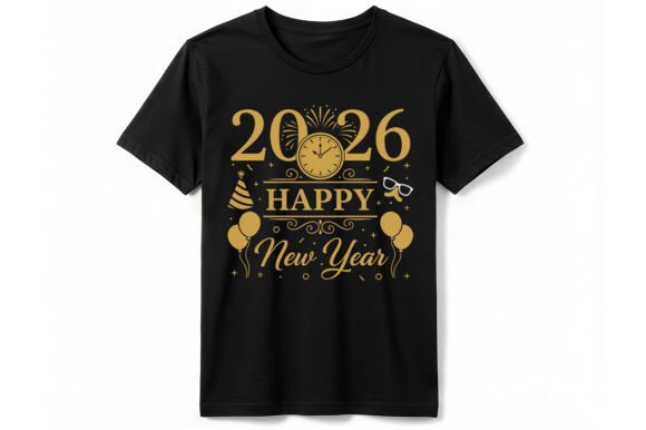 Happy New Year 2026 Party T-shirt
