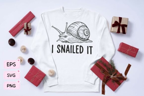 I Snailed It Funny Snail Design