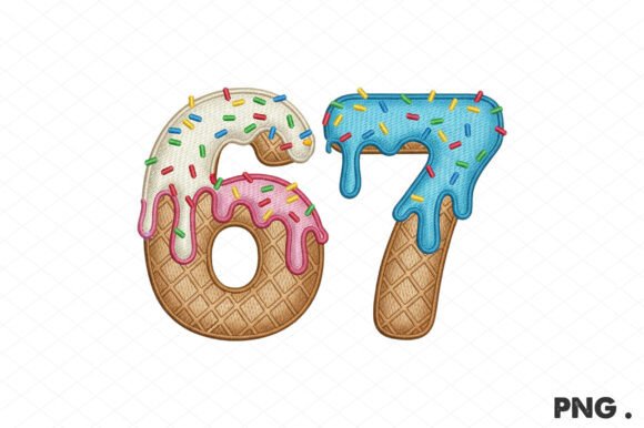 Ice Cream Dripping 67 PNG Sublimation