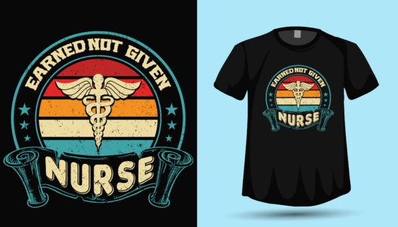 Nurse T-Shirt Design Vector Graphics