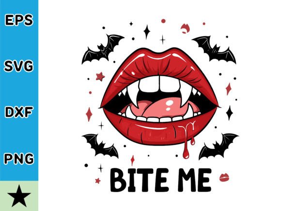 Spooky Bite Me Halloween T-Shirt Design