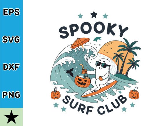 Spooky Surf Club Tropical Beach T-shirt