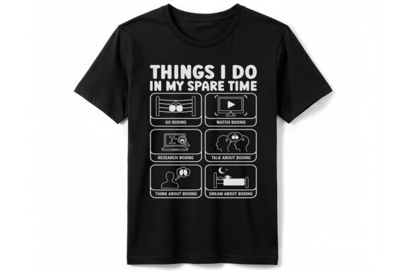Things I Do Boxing Spare Time T-shirt